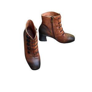 L’Artiste by Springstep  Mitzie Granny Style Ankle Boots Size 37 US 6.5 - 7